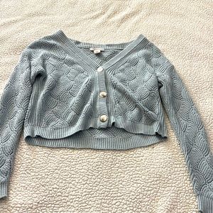 Crochet cardigan/comfy/baby blue/size XS/for women’s